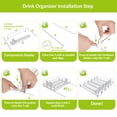 thumbnail image 3 of Drink Organizer for Fridge,Self Pushing Fridge Drink Organizer,Automatic Drink Dispenser for Fridge-Holds up to 25 Cans, 3 of 9