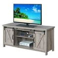 thumbnail image 4 of Pemberly Row Farmhouse Barn Door 52" TV Stand Entertainment Console in Rustic Wood Wash, 4 of 4