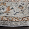 thumbnail image 3 of SAFAVIEH Dream Terrance Modern Polyester Area Rug, Ivory/Light Grey, 6'7" x 6'7" Round, 3 of 8