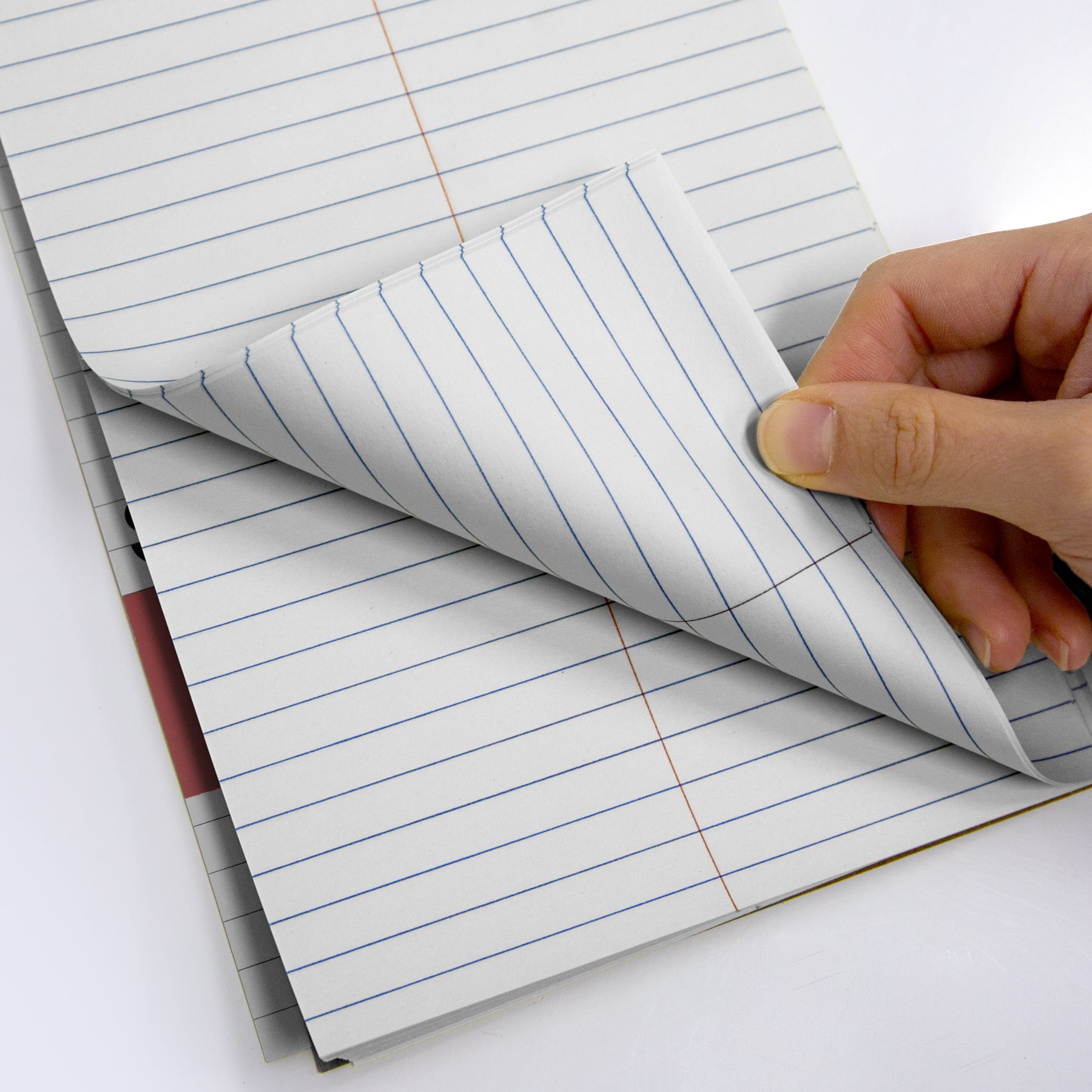 BAZIC Perforated Writing Pad, 80 Sheets 6"x9" White Gregg Ruled Steno Book, 48-Pack