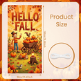 thumbnail image 4 of Cartoon Fall Banner Hello Fall Pumpkins Autumn Leaves Decoration for Seasonal Celebration Outdoor Decoration Indoor Party, 4 of 9