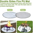 thumbnail image 3 of 24"/36" Fire Heat Resistant Pad Round Fire Pit Protective Mat for Patio Wood Grass Deck Concrete Protector, 3 of 9