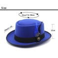 thumbnail image 3 of GDREDA Unisex Wool Fedora Hat Traditional Bavarian Style With Feather For Oktoberfest And Outdoor Festivities Hat Leopard Pattern, 3 of 4