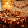 thumbnail image 5 of ShaoXinWan LED Maple Leaf Light String, Five Color Warm White Thanksgiving Christmas Decoration Lights, Iron Autumn Fall Fairy Lights for Party Tree Mantel Indoor Decor, 5 of 6