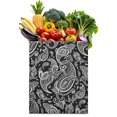 thumbnail image 1 of Bohemian Geometric Plaid Reusable Grocery Tote - Spacious Washable Bag with Durable Design, 1 of 6