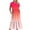 Multicolor Dress for Women_h, variant on Ygbgbb Women's Flowy Ankle Length Dress with Pockets Round Neck Short Sleeve Dress Gradient Color Casual Swing Tiered Loose Empire Waist Fashion Summer Dress for Elegant Lady Multicolor L