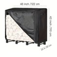 thumbnail image 1 of 1pc Outdoor Firewood Rack Dust Cover 4-8ft Log Rack Cover Durable Waterproof, 1 of 4