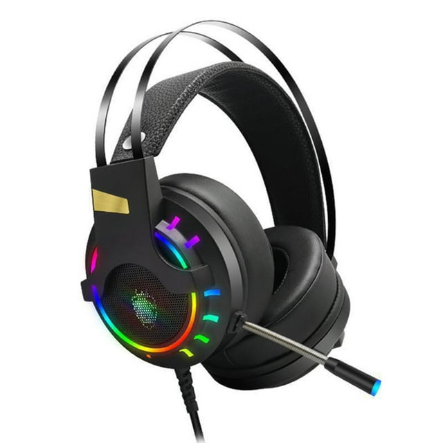 K3 USB Wired PC Gaming Headphone 7.1 Channel Stereo Bass RGB Headset with Mic