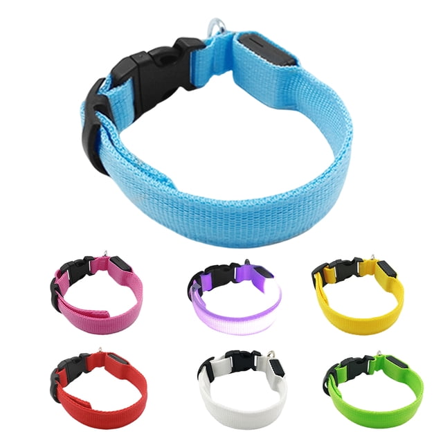 Collar para mascotas Iluminación LED Suministros para mascotas ABS Recargable Prevención de accidentes Herramientas anti-perdida Collares Actividades de seguridad Batería USB Azul XL Inevent PT000654-50