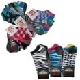 thumbnail image 2 of 21 Paires Chaussettes Basses à la Cheville pour Femmes Ecko Rouges à Imprimé Amusant Assorties, 2 of 4