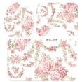 thumbnail image 2 of Oubit Bathroom Shower Curtain,Rose Pattern Prints Waterproof Bathroom Toilet Mat Shower Curtain Custom Engineered, 2 of 9