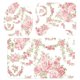thumbnail image 1 of Juego de alfombrillas de baño, estampado de rosas, alfombrilla impermeable para asiento de inodoro, cortina de ducha para baño, resultados impresionantes, 1 of 9