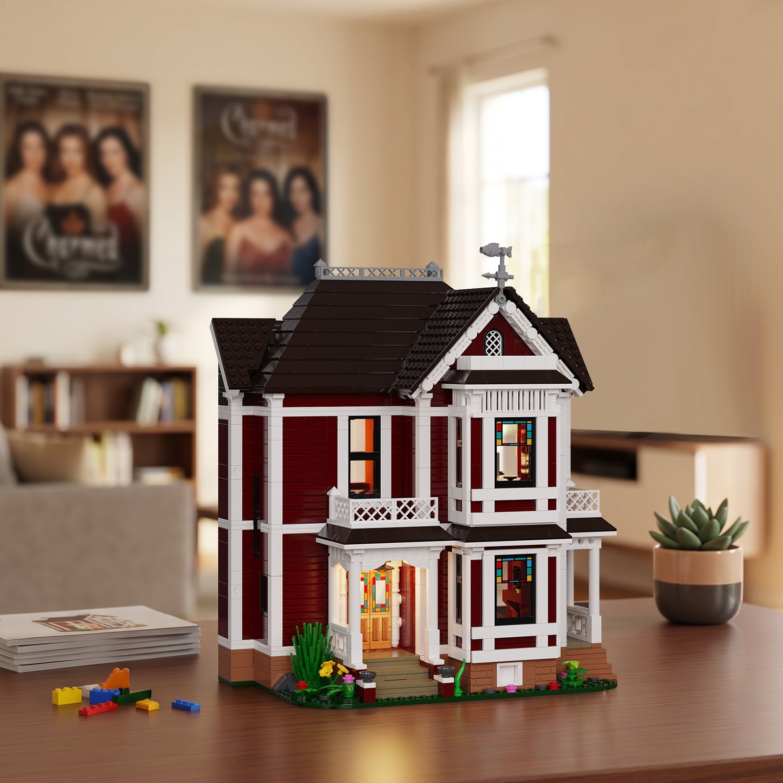 Charmed Magic House Building Block Sets Halliwell Manor Horror House Blocks Toy Kit Gift Decor and Collectible Set for Adult