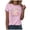 pink, variant on mgoYE Women T-Shirts Loose Fit Easter Shirts for Women Happy Bunny Eggs Plaid Printed T-Shirt Short Sleeve Graphic Tee Tops(Pink,2XL)