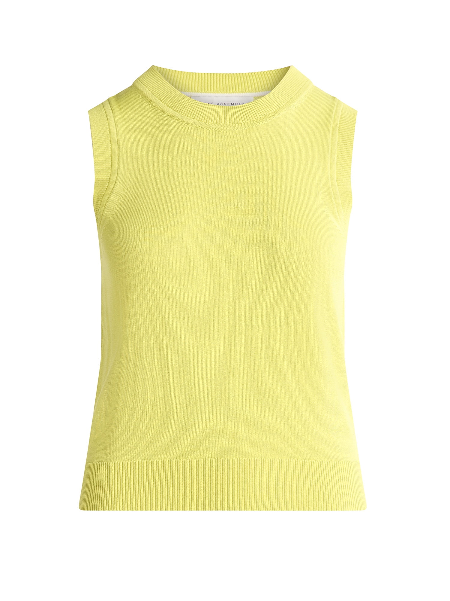 Free Assembly Women's Sleeveless Sweater Shell, Lightweight, Sizes XS-2XL