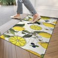 thumbnail image 4 of Yellow Lemon Fruit Berries Beige Pattern Door Rugs,Washable Non Slip Door Mats Indoor,Decorative Door Mats,Entry Mat Indoor for Entrance,Bedroom,Kitchen,Bathroom,17"x30", 4 of 6