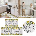 thumbnail image 2 of Cartoon Flower Print Kitchen Carpet Cartoon Fish Print Kitchen Carpet Washable Cushion Comfortable Kitchen Carpet Set Large Couch Throw Throw Blanket Crotchet Blanket Large Rug Soft Fall Blanket Large, 2 of 6