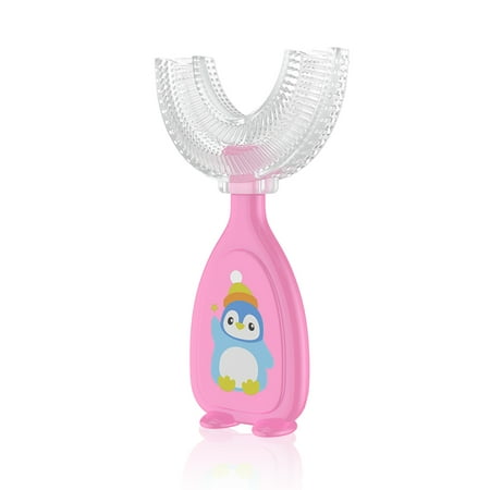 Justharion Silicone Handheld U-Shaped Double-Sided Toothbrush Baby ...