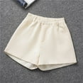thumbnail image 6 of Summer Pants Women's Casual Shorts Summer Comfortable Elastic Waist plus Size Pants for Women Work Casual High Waist Sexy plus Size Stretch Womens Sports Wide for Women Beige XXL, 6 of 6