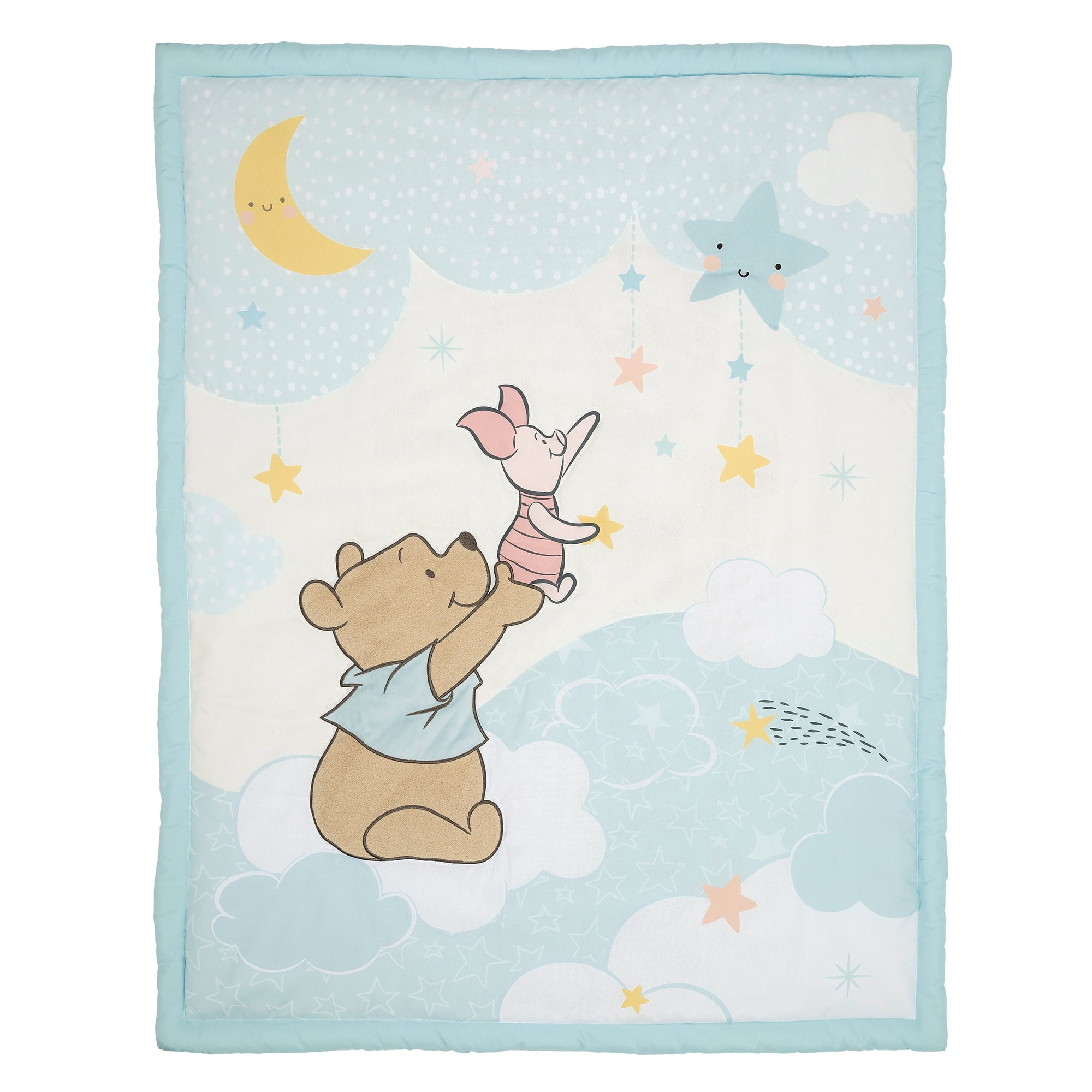 Bedtime Originals Starlight Pooh 3-Piece Crib Bedding Set - Blue, Animals