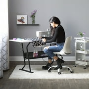 Sew Ready Eclipse Sewing and Craft Table in Black / White