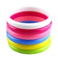 thumbnail image 1 of HLONK 6pcs Fashion Plastic Bangle Bracelets Candy Color Bracelet Party Favors (Assorted Color), 1 of 6