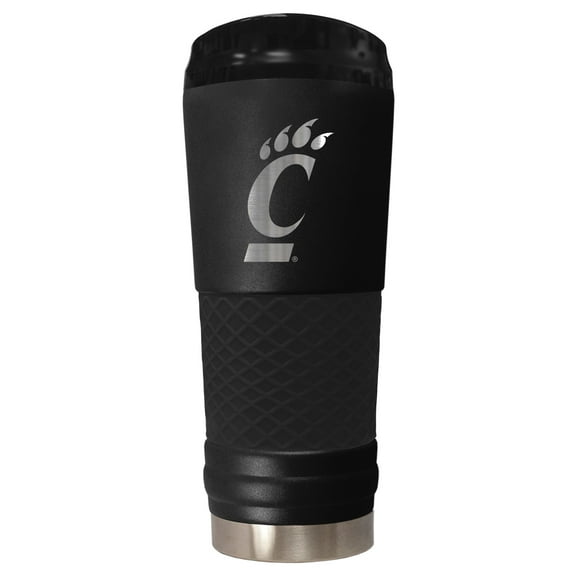 Black Cincinnati Bearcats Stealth Matte 24oz Tumbler