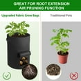 thumbnail image 2 of Livease 4 Pc 15 Gallon Potato Grow Bags with Flap, Heavy Duty Aeration Nonwoven Fabric with Handle, 2 of 7