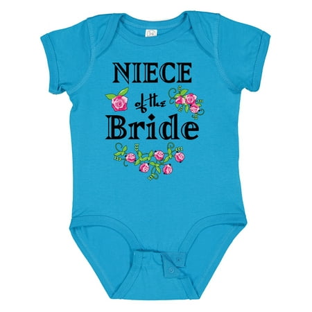 

Inktastic Niece of the Bride Roses Gift Baby Girl Bodysuit