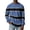 BlueB&04^0205L, variant on Fabrcox Mens Waffle Long Sleeve Shirt Striped Mens Crew Neck Tee Shirts Color Block Big and Tall Workout Men Athletic Shirt Blue XXXL