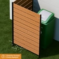 thumbnail image 4 of Modern Shade 5'x3' Natural Wood Privacy Fence Screen (1 Panel) - Outdoor Deck/Balcony Panel, Conceals Trash Cans/AC, 4 of 7
