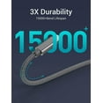 thumbnail image 2 of Quntis Quntis USB C Fast Charger Cable 3 Pack 6FT, Nylon Braided Durable Type C Fast Charging Cord Compatible with Phone 14/14 Pro Max/13/12/11/XS/XR/ iPad, Gray, 2 of 6