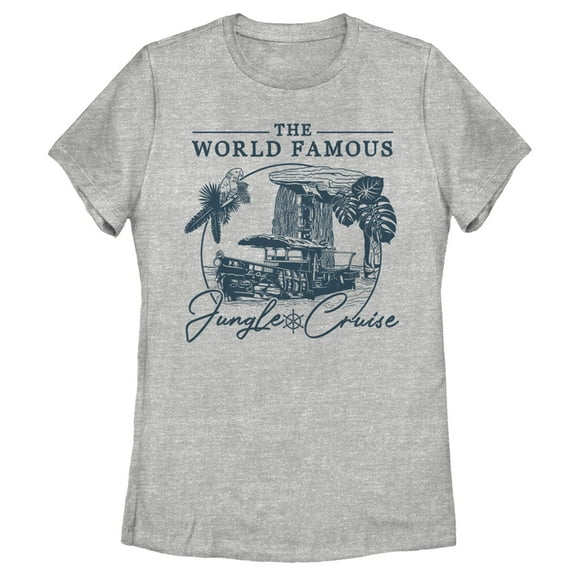 Women's Jungle Cruise The World Famous La Quila Graphic Tee Athletic Heather Small