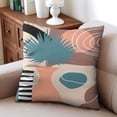 thumbnail image 4 of Trendy 18x18 Throw Pillow Covers - Mid Century Modern Style, Abstract Art with Floral Geometric & Boho Design, Perfect for Couch & Outdoor Decor, Set of 2, 4 of 7