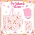 thumbnail image 2 of Pink Bear Baby Shower Birthday Gift Bag Large Bear Gift Bag with Handles Tissue Paper Greeting Card Pink Bow Treat Candy Bag for Girls Newborn Gender Reveal Women Birthday Party Supplies Decorations, 2 of 4