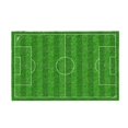 thumbnail image 1 of Feltree Football Field Grass Pattern Rug, Indoor/Outdoor Non-Slip Floor Mat for Living Room/Patio, Durable Polyester Decor Carpet, 1 of 8