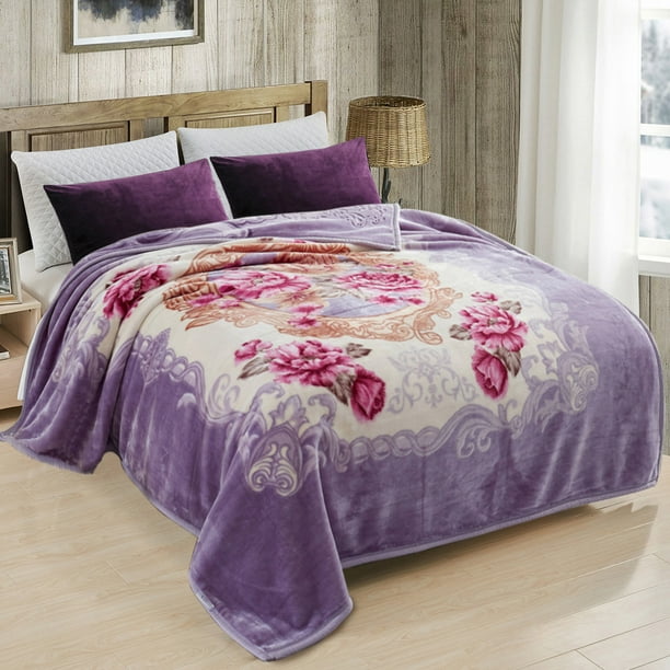 JML Soft Plush Fleece Blanket for Bed King 83