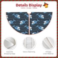 thumbnail image 3 of KLL Christmas Tree Skirt,Party Decorations Farmhouse for Christmas Decorations Holiday Party 30" -Funny Sharks, 3 of 6