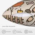 thumbnail image 5 of ZICANCN Decorative Throw Pillow Covers , Halloween Doodle Autumn Couch Sofa Decorative Knit Pillow Covers for Living Room Farmhouse 24"x24", 5 of 8