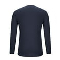 thumbnail image 3 of Mlzmgr Mens Shirts Cotton Linen Crewneck Long Sleeve Loungewear Shirts for Men Business Casual Shirts, 3 of 5