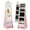 White, variant on Barara King Kids Jewelry Armoire Cabinet,Kids Vanity Dress Up Mirror Jewelry Cabinet,Kids Jewelry Cabinet with Full-Length Mirror and Foldable Drawer-Pink