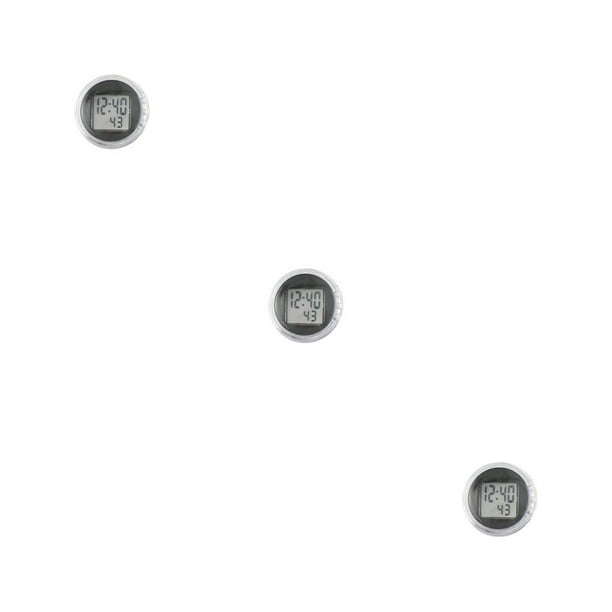 Sidaley Reloj para salpicadero, tamaño compacto, accesorios para ciclismo, componente electrónico, precisión, reloj adhesivo, temporizador Type4 NO4