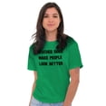thumbnail image 3 of Rescued Dogs Make People Look Better Men's Graphic T Shirt Tees Brisco Brands S, 3 of 6