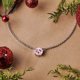 thumbnail image 2 of JeenMata Hermoso Collar con Colgante de Solitario con Piedra Natal de Octubre de Corte Redondo de 1 Quilate, Turmalina Rosa, Chapado en Oro Blanco de 18 Quilates, Mujer, Adulto, 2 of 6