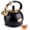 Black, variant on SUSLAS 2.64 qt Stainless Steel Whistling Tea Kettle for Stovetop, Black Vintage Tea Pot