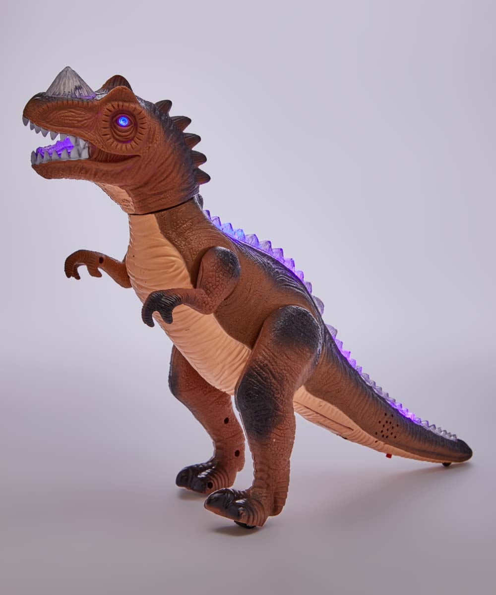 Light-Up Walking Dinosaur & Remote Control with Lights and Sounds