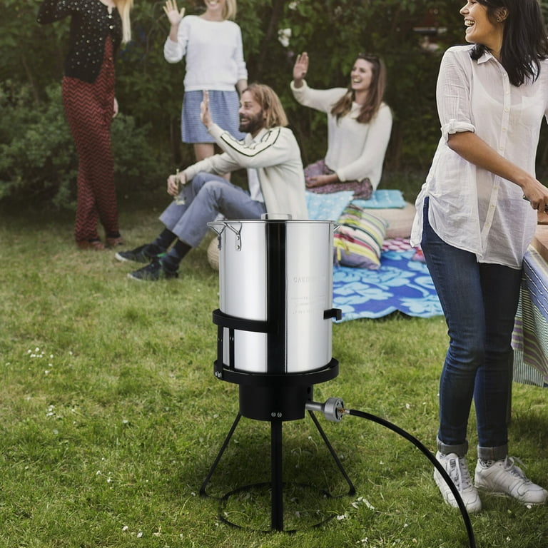 Ktaxon Outdoor Cooker, Aluminum Turkey Fryer Pot 30QT, Ideal for