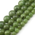 thumbnail image 5 of HOOUN Natural Green Canada Jade Faceted Round Loose Beads For Jewelry Making DIY 15''-type 13, 5 of 9