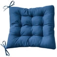 thumbnail image 3 of Polyester Tufted Rocker Cushion Set, Solid Color - Blue, 3 of 4