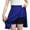 Blue, variant on DJskiyers Women's Casual Midi Skort Basic A Line Skirt Knee Length Loose Fit Skort Flared Pleated Skirt Mini Skater Skirt with Shorts